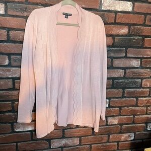 Cable & Gauge dusty rose cardigan